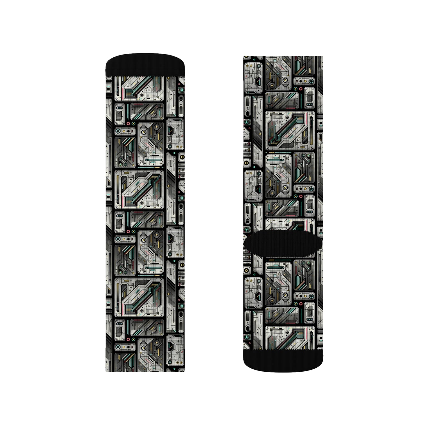 Tech Utility Gear Tech-Forward Minimalism Sublimation Socks - 8404 Design-45