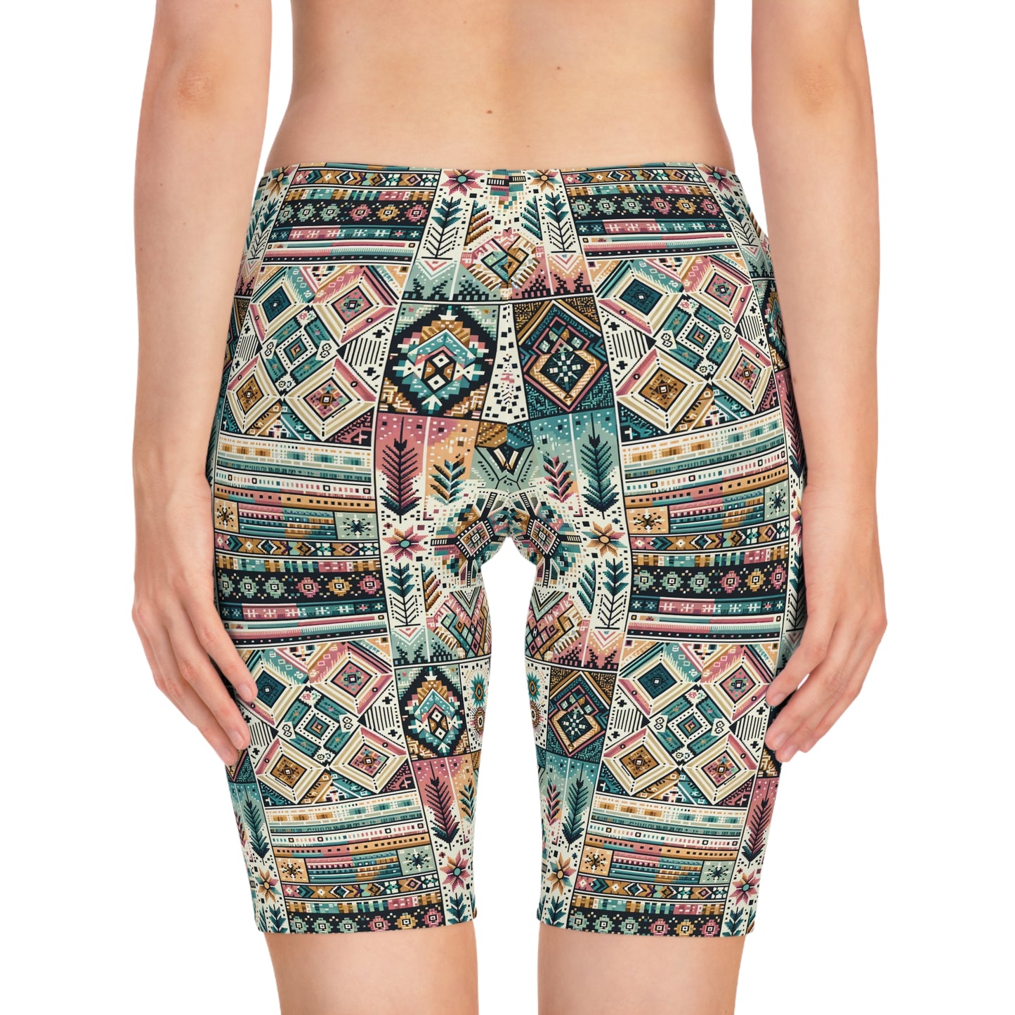 Digital Artisanal Fusion Digital Artisanal Women's Bike Shorts - 8404 Design-49