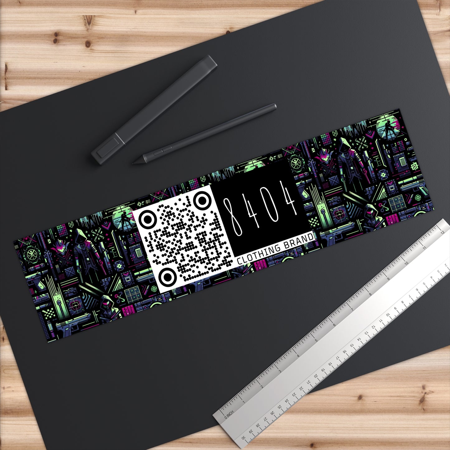 Tech Noir Futuristic Cyberpunk Bumper Sticker - 8404 Design-63