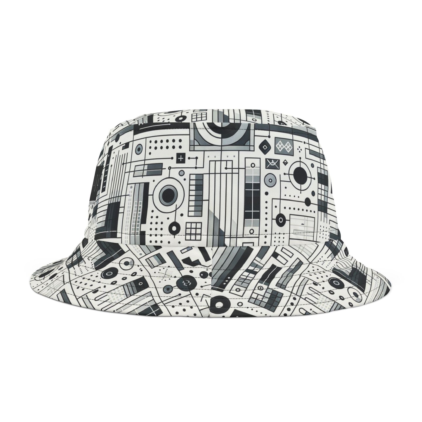 Digital Minimalism Minimalist Tech Bucket Hat - 8404 Design-53