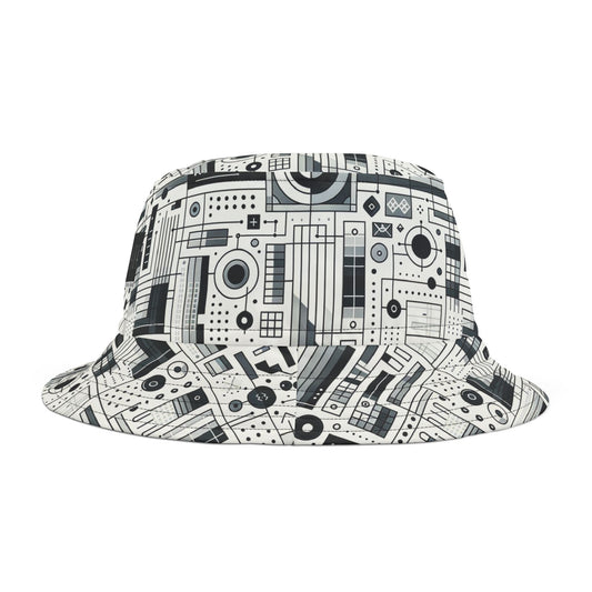 Digital Minimalism Minimalist Tech Bucket Hat - 8404 Design-53