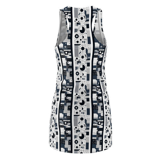 Minimalist Athleisure Minimalist Tech Women's Cut & Sew Racerback Dress - 8404 Design-54