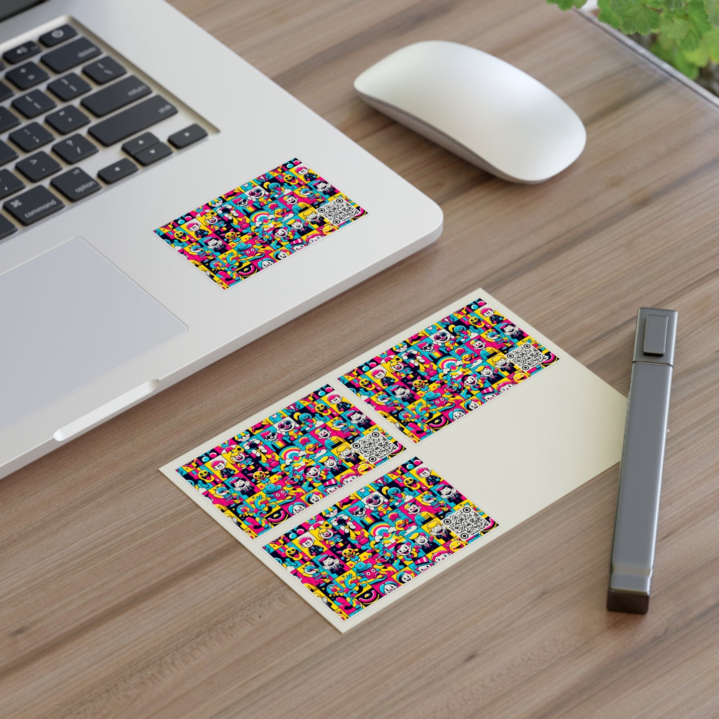 Neon Pop Playful Pop Culture Mashup Sticker Sheets - 8404 Design-60