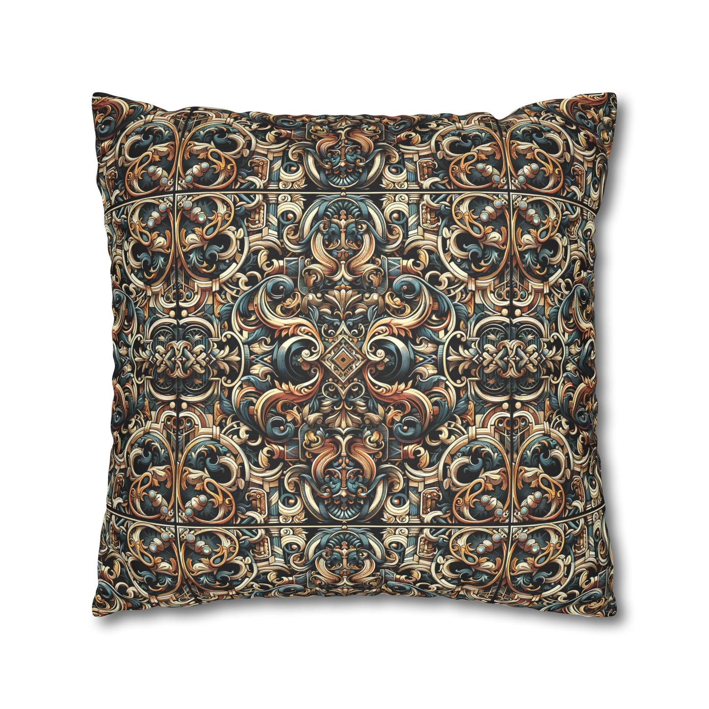 Urban Renaissance Historical Fusion With Street Edge Faux Suede Square Pillowcase - 8404 Design-59