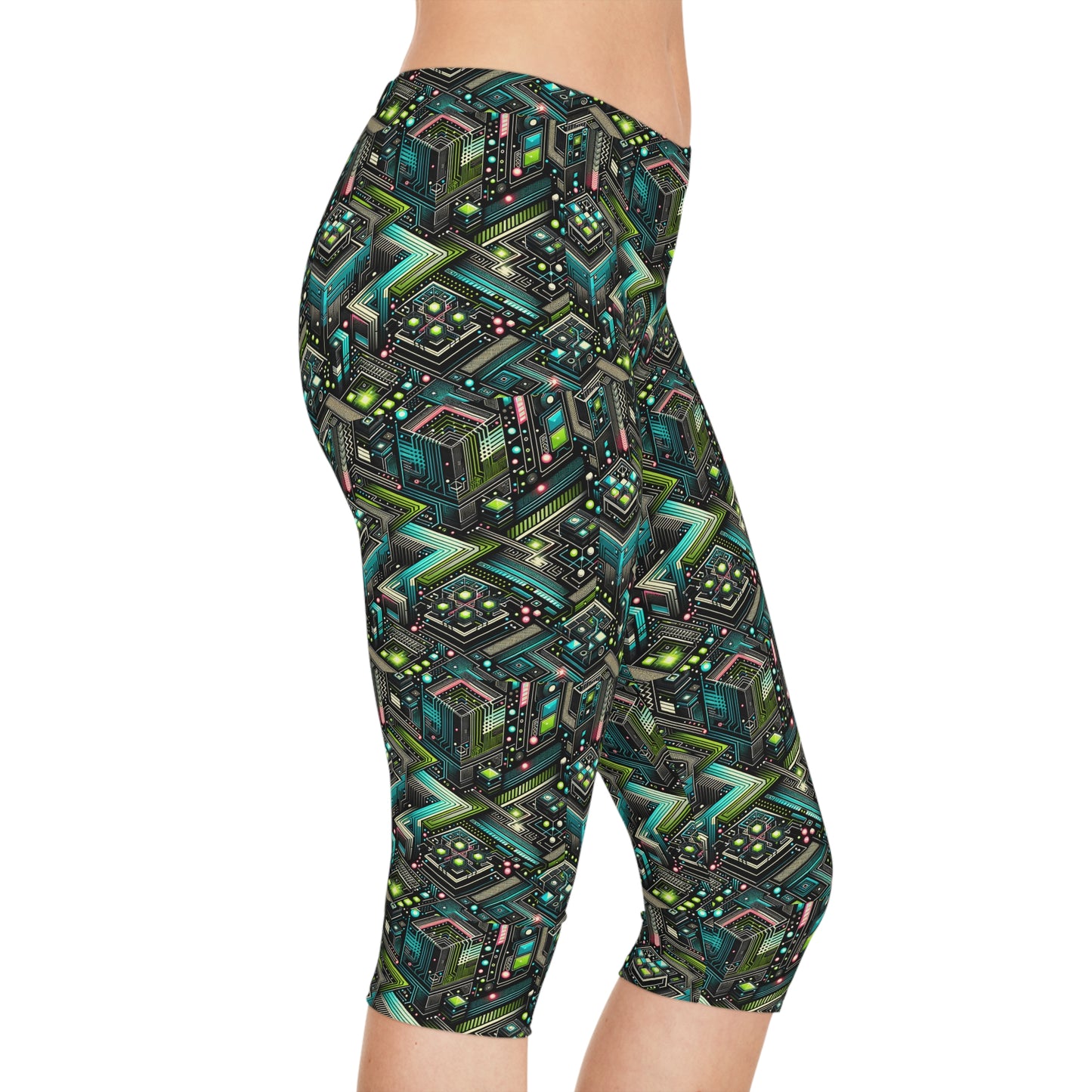 Women's Capri Leggings (aop)