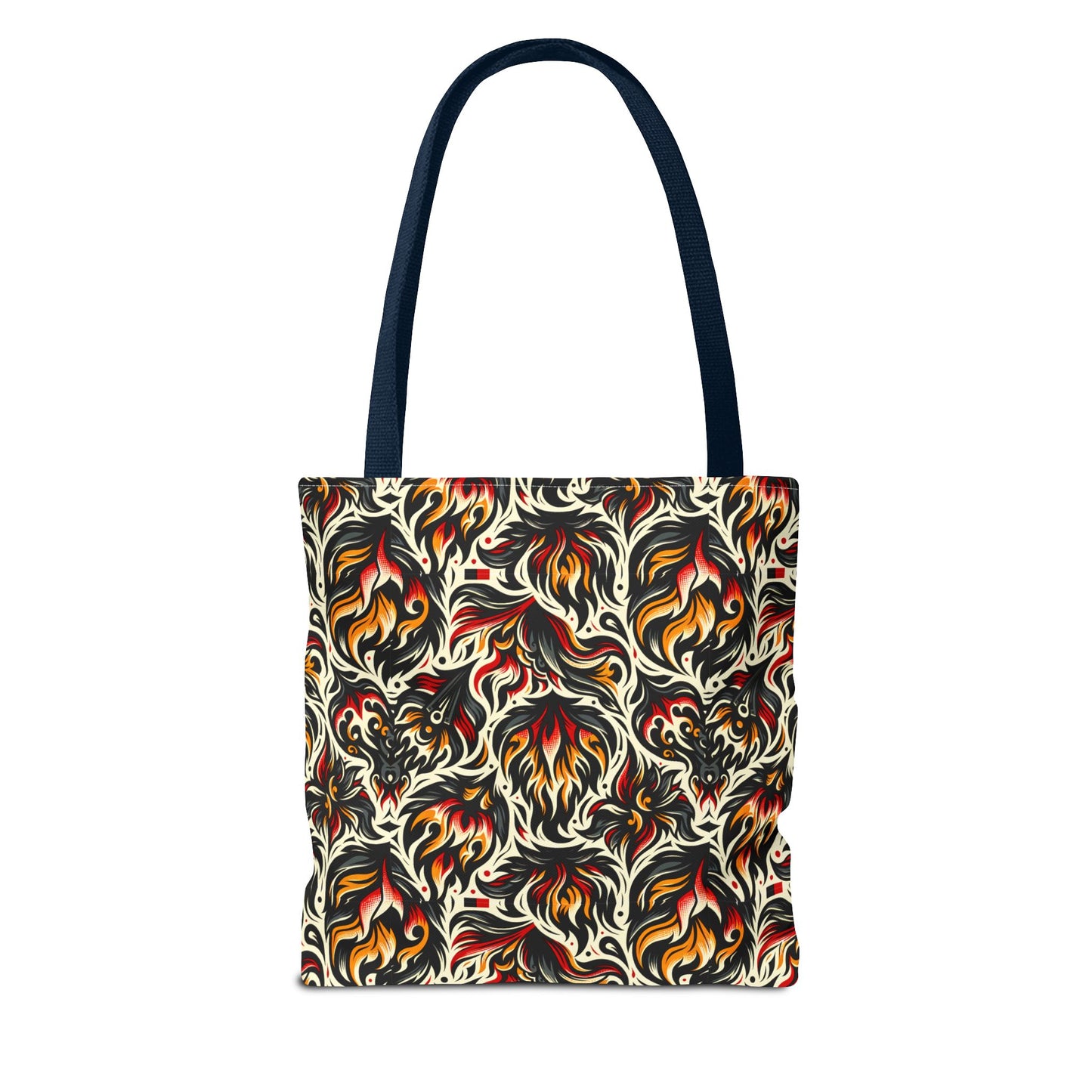 Fire & Flames Bold Streetwear Statement Tote Bag - 8404 Design-57