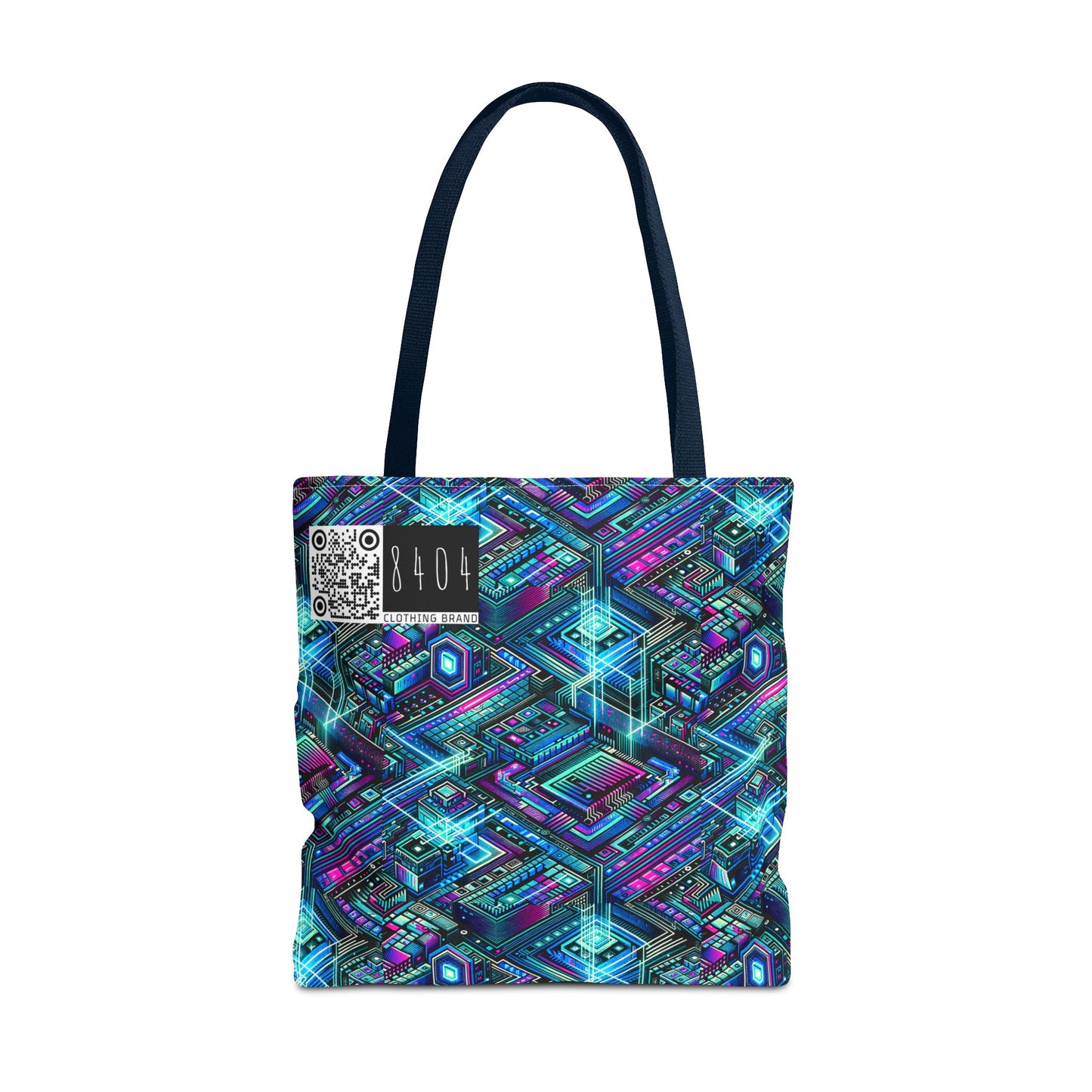 Digital Dreamland Futuristic Tech Aesthetic Tote Bag - 8404 Design-42