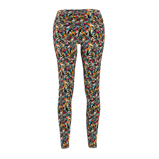 Graffiti Revival Urban Street Art Women's Cut & Sew Casual Leggings - 8404 Design-62