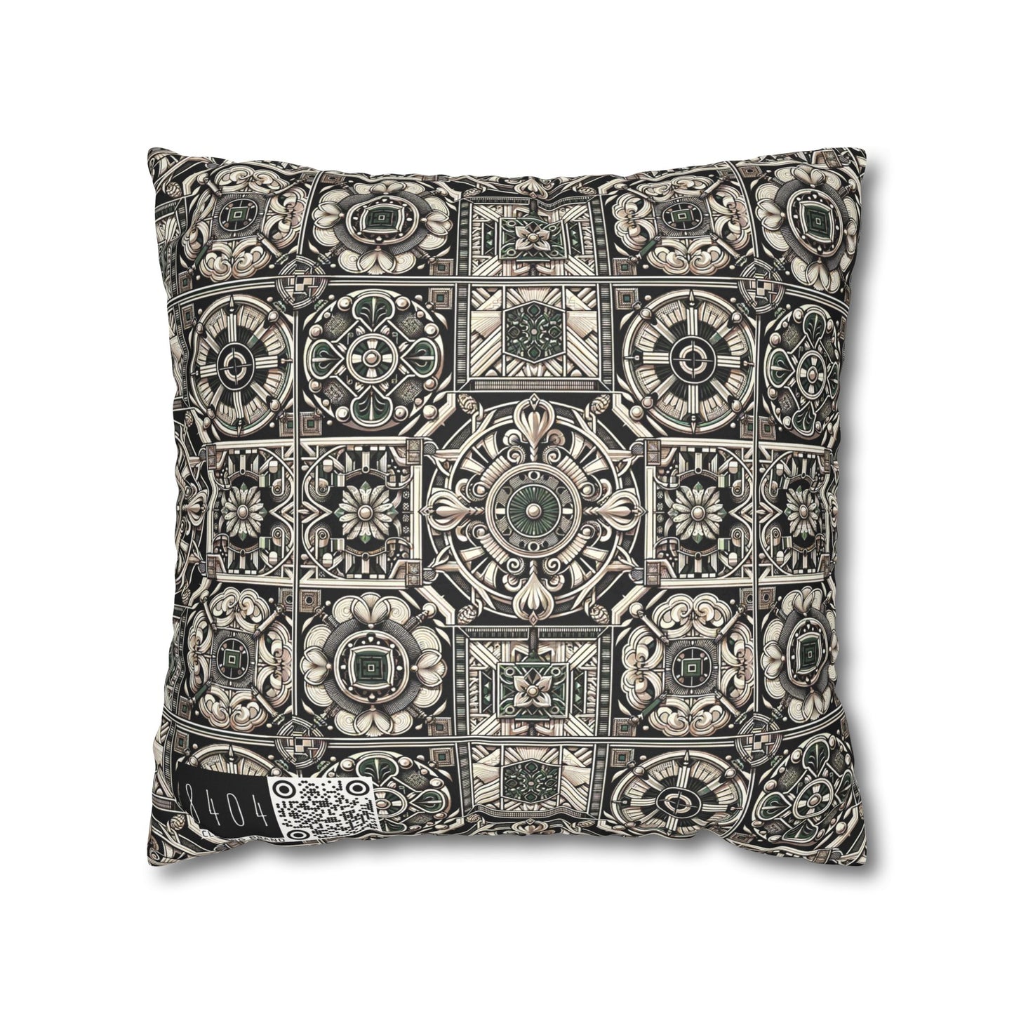 Cyber Garden Party Tech Garden Extravaganza Faux Suede Square Pillowcase - 8404 Design-45