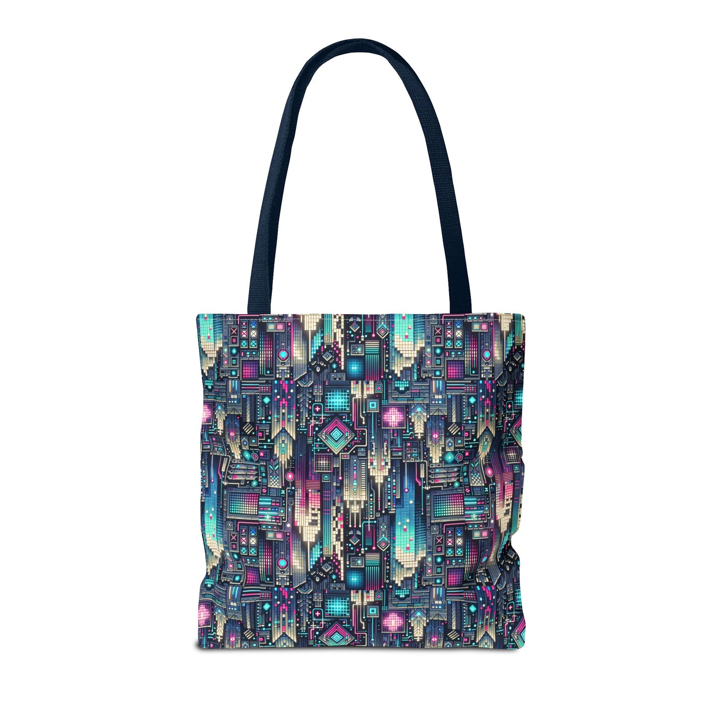 Digital Renaissance Tech-Forward Maximalism Tote Bag - 8404 Design-56