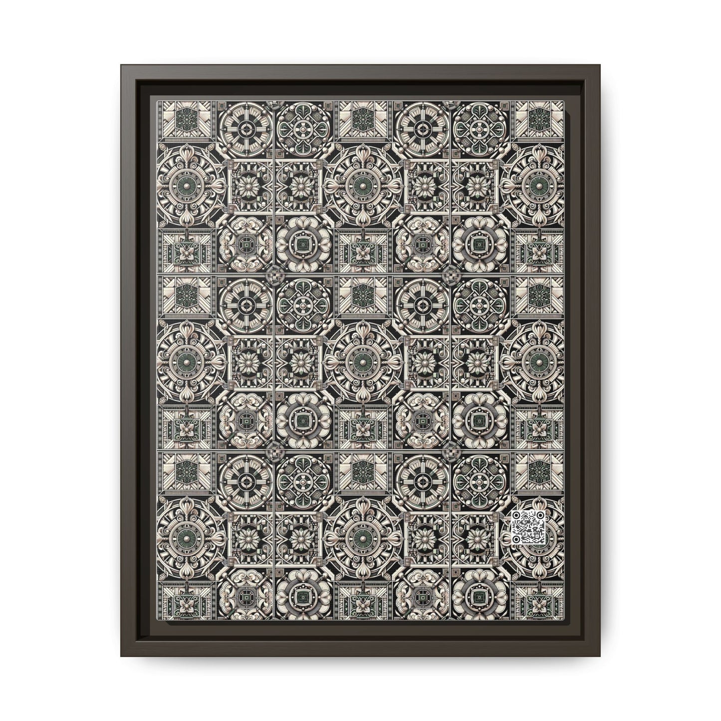 Cyber Garden Party Tech Garden Extravaganza Matte Canvas, Framed (multi-Color) - 8404 Design-45 A