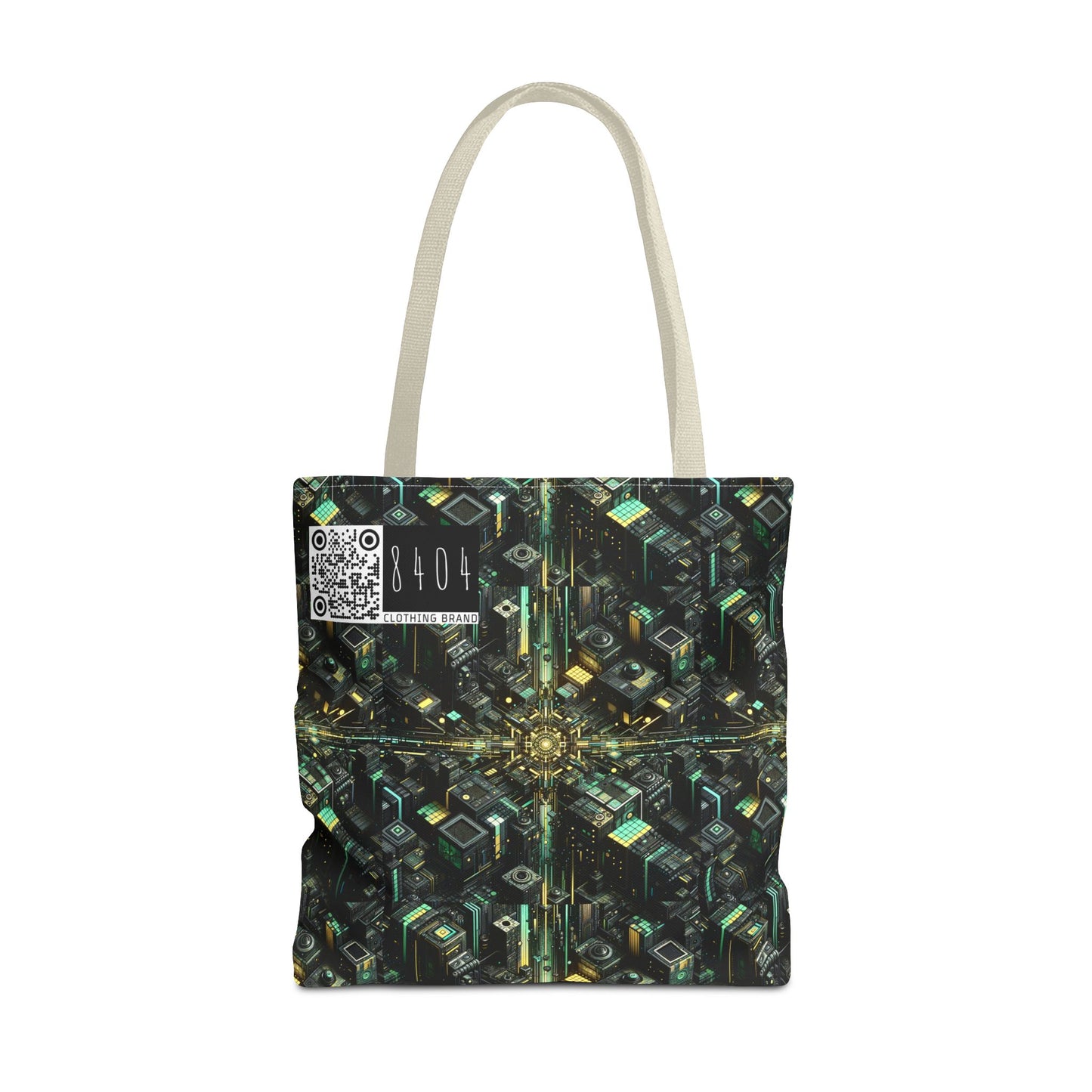 Tech Noir Graphics Tech-Inspired Streetwear Tote Bag - 8404 Design-66