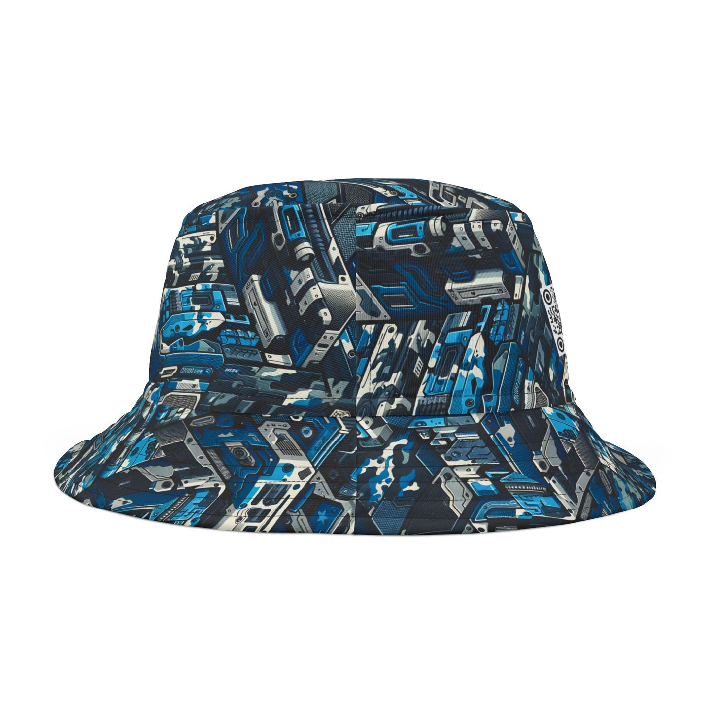 Tech Urban Camo Tech-Forward Streetwear With a Futuristic Military Edge Bucket Hat - 8404 Design-51