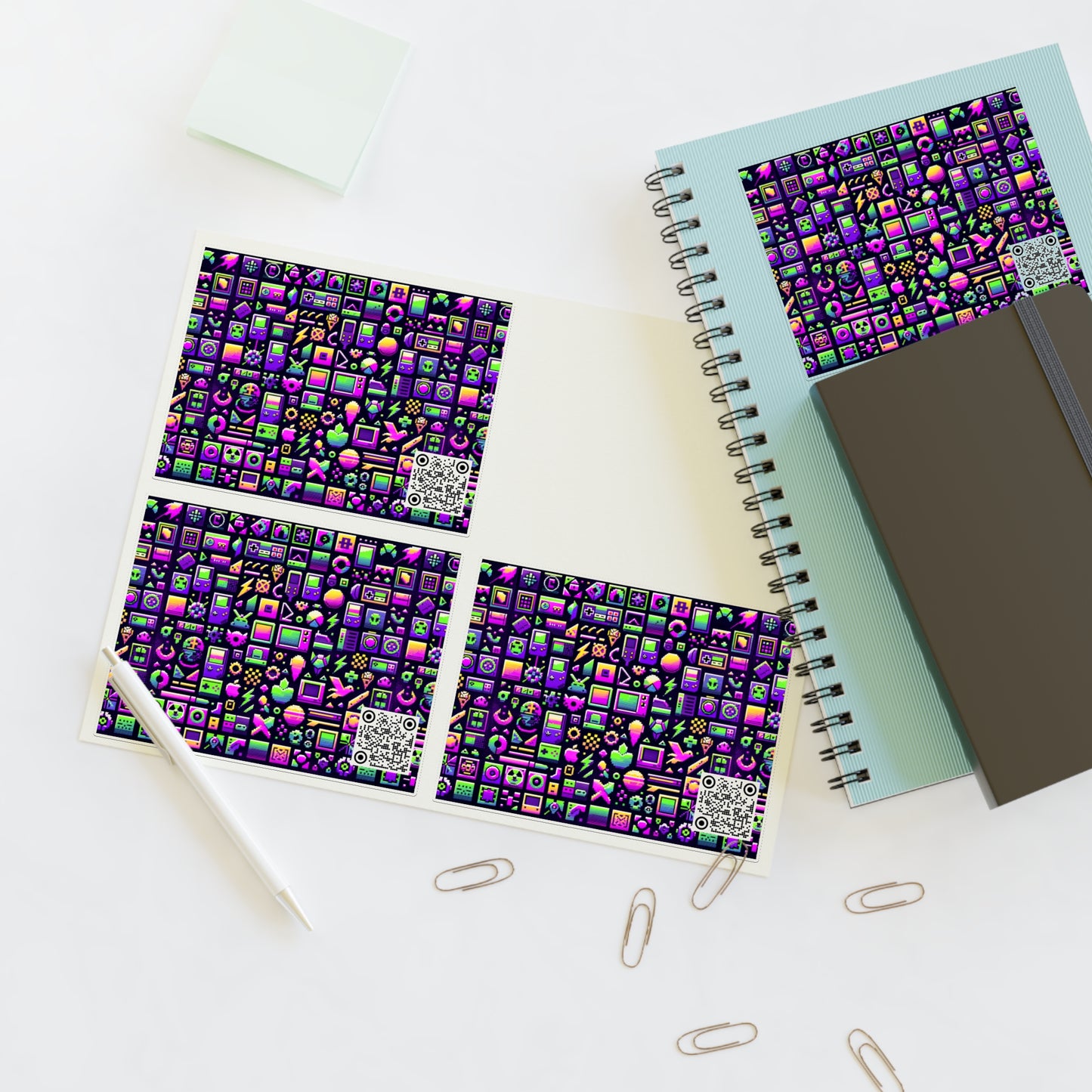 Digital Nostalgia Remix Modern Vintage Fusion Sticker Sheets - 8404 Design-49