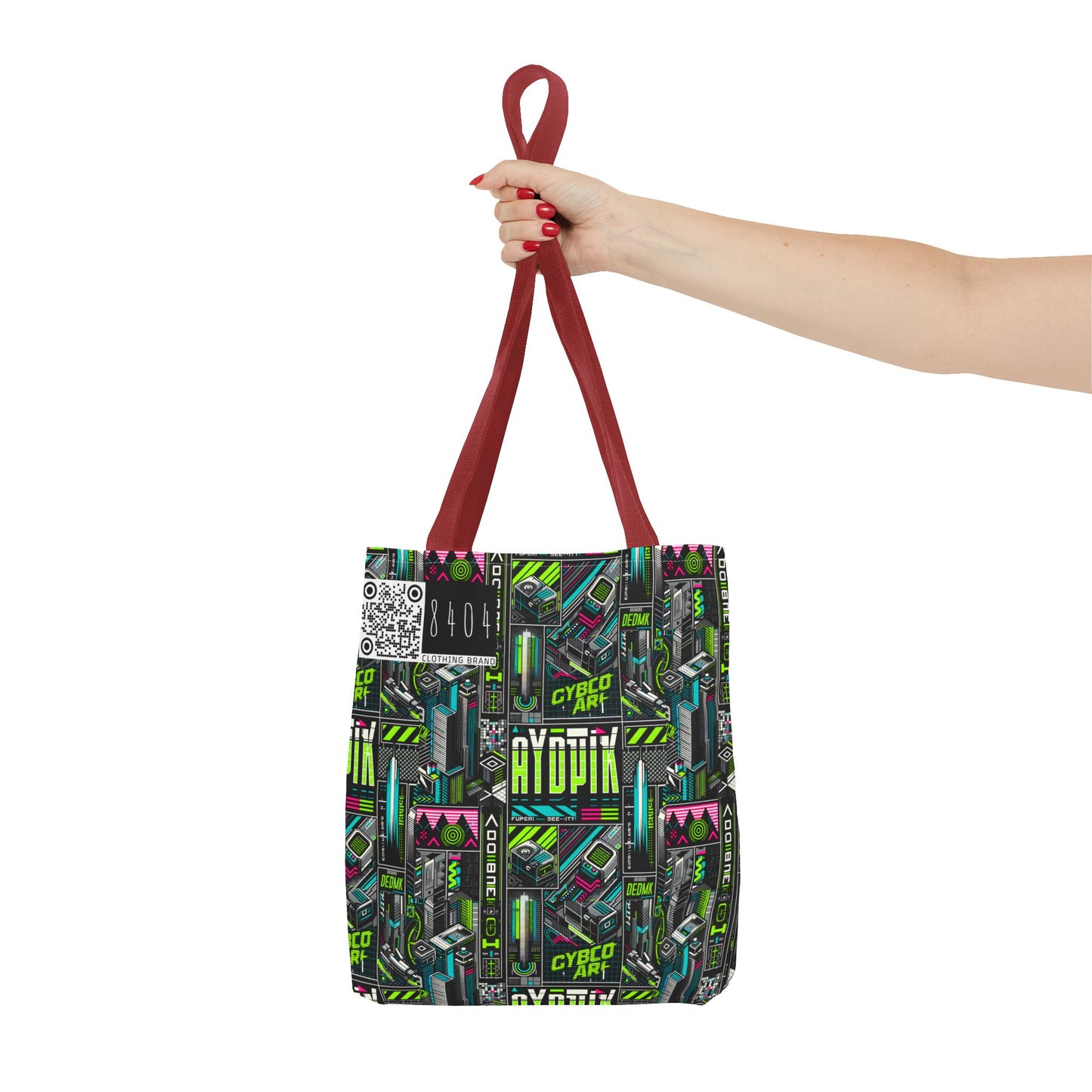 Tech-Forward Graphics Tech-Inspired Streetwear Tote Bag - 8404 Design-46