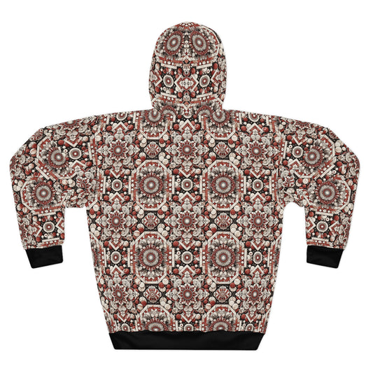 Neo Jomon Sculptural Aesthetics Artisanal Streetwear Pullover Hoodie - 8404 Design-55