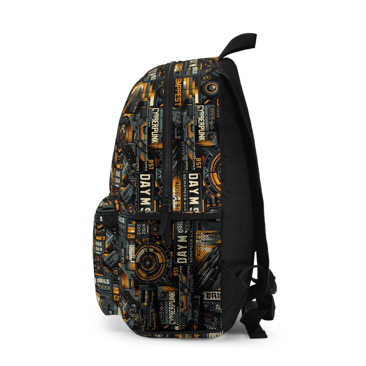 Digital Punk Futuristic Grunge Backpack - 8404 Design-42