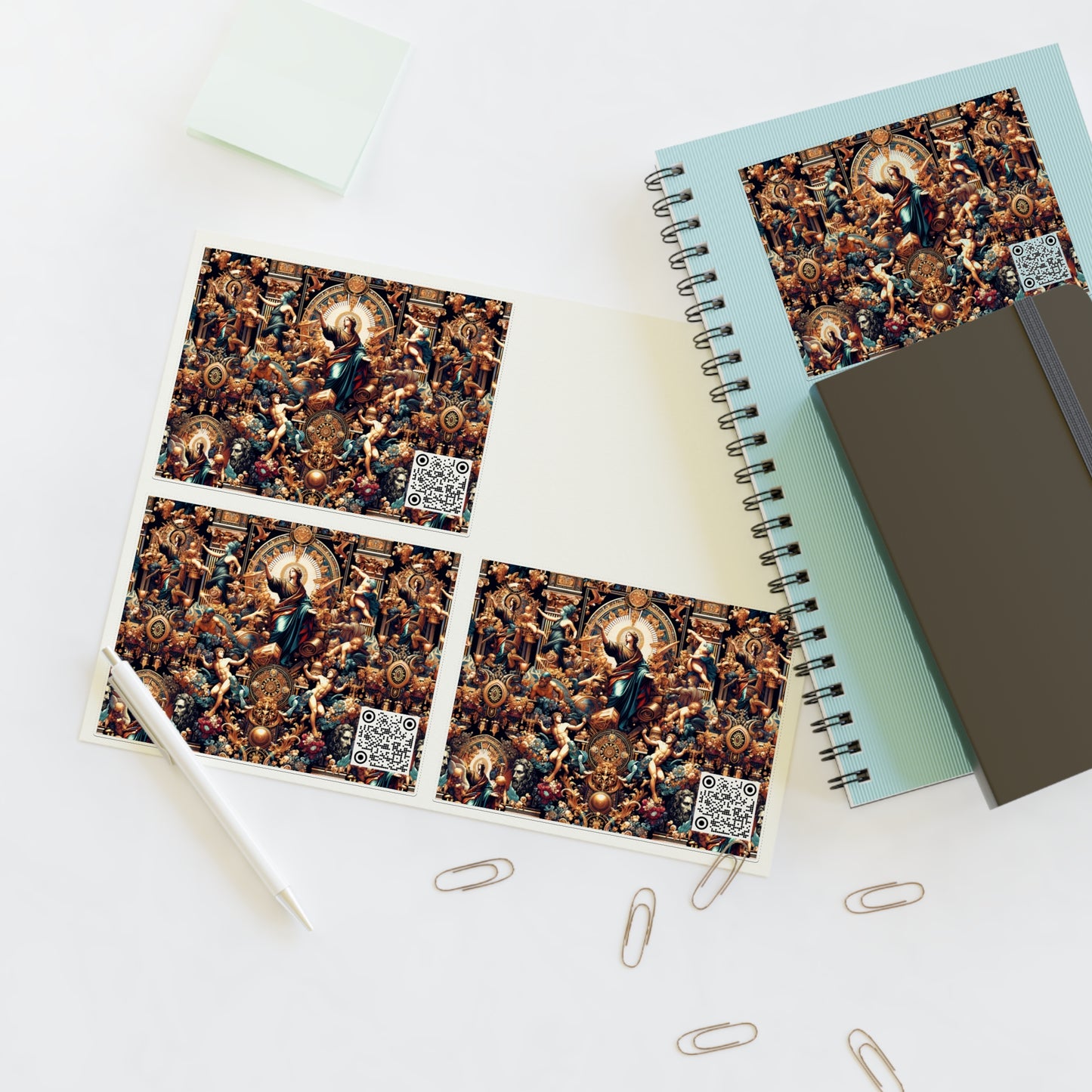 Digital Renaissance Luxurious Streetwear Inspired By Classical Art With a Modern Twist Sticker Sheets - 8404 Design-64