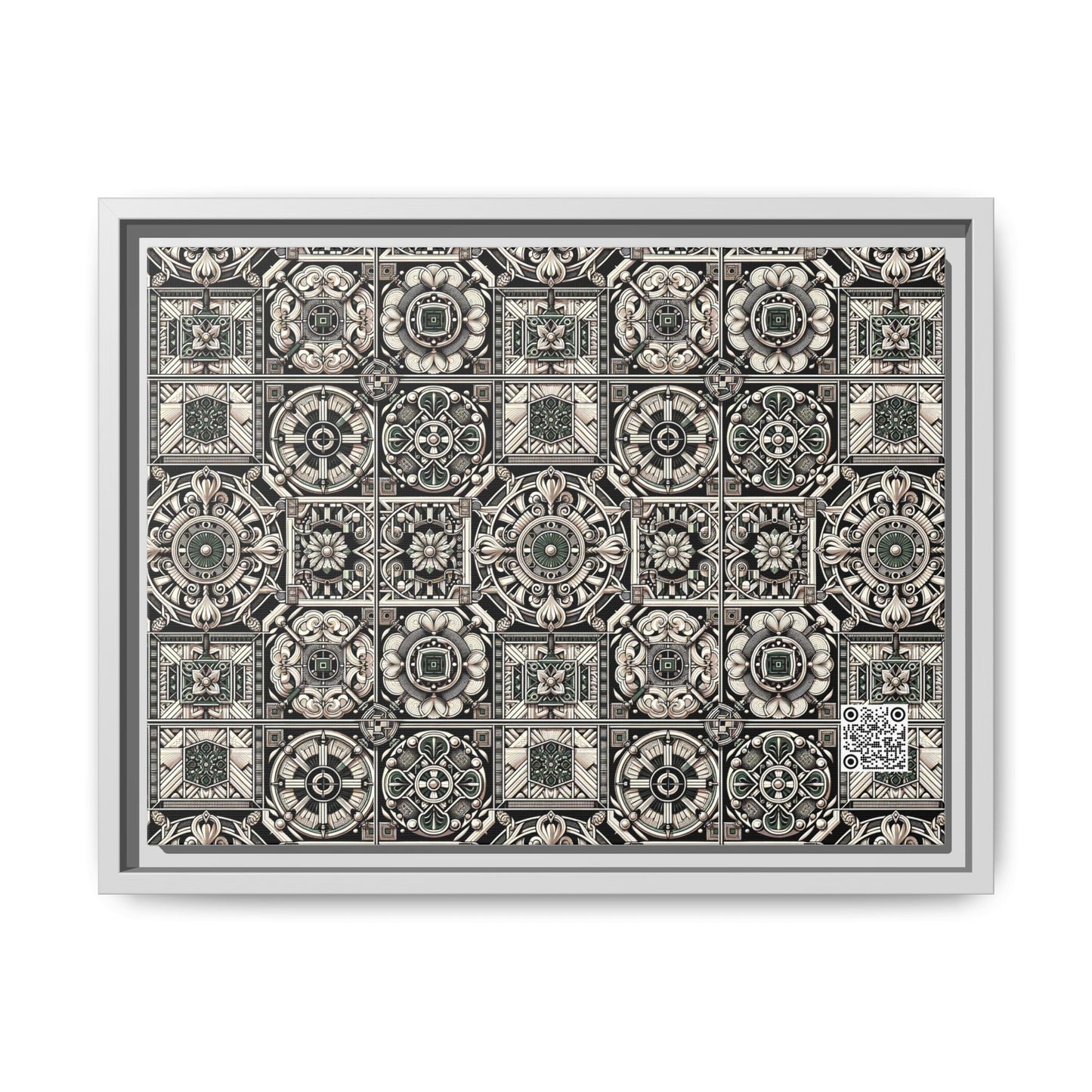 Cyber Garden Party Tech Garden Extravaganza Matte Canvas, Framed (multi-Color) - 8404 Design-45 A