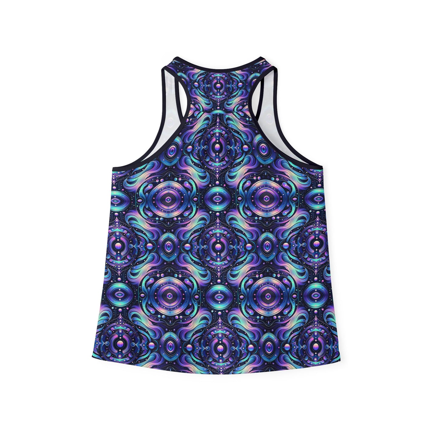 Iridescent Tech Fusion Tech-Forward Streetwear Women's Tank Top - 8404 Design-62