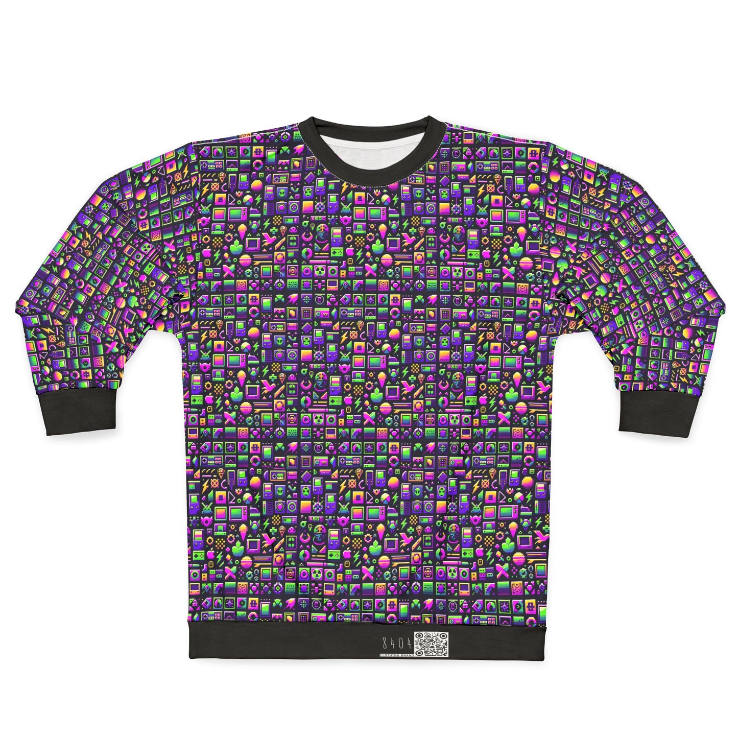 Digital Nostalgia Remix Modern Vintage Fusion Sweatshirt - 8404 Design-49