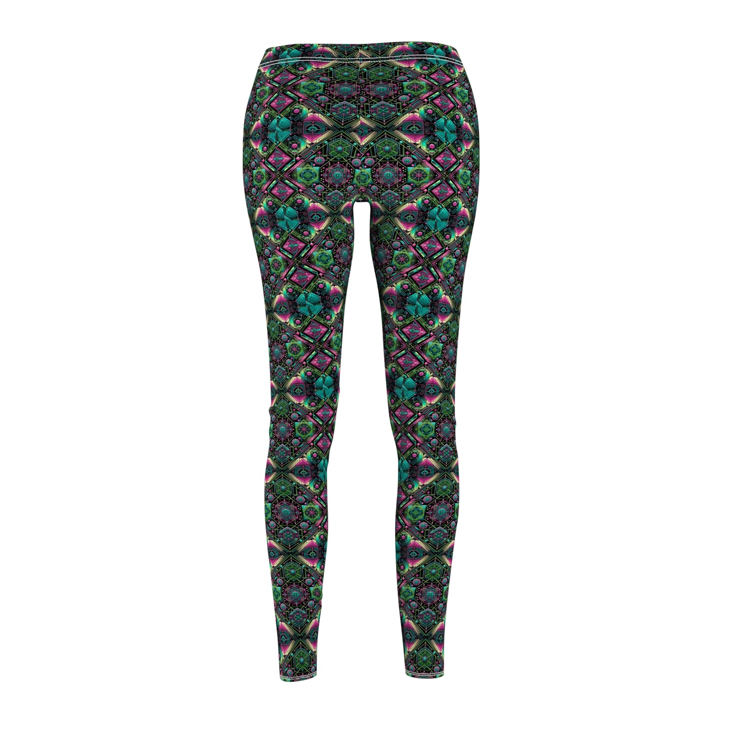 Tech-Infused Graphics Tech-Forward Streetwear Women's Cut & Sew Casual Leggings - 8404 Design-45