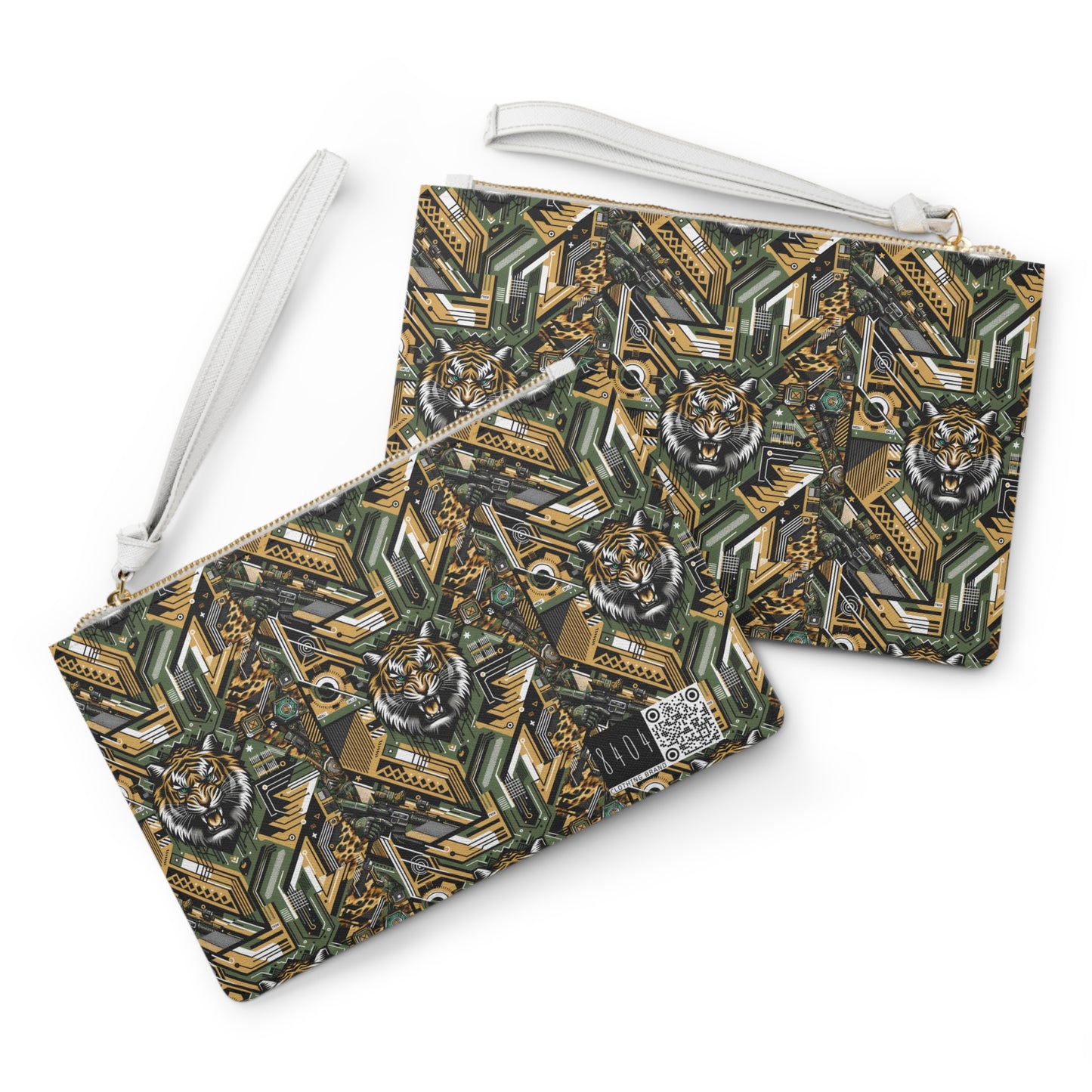 Neo-Camo Fusion Tech-Forward Streetwear Clutch Bag - 8404 Design-58