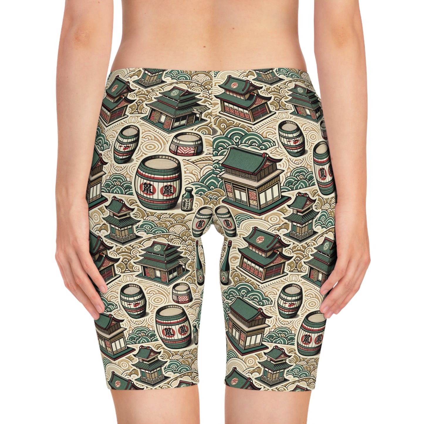 Cultural Artisanal Fusion Contemporary Cultural Elegance Women's Bike Shorts - 8404 Design-68