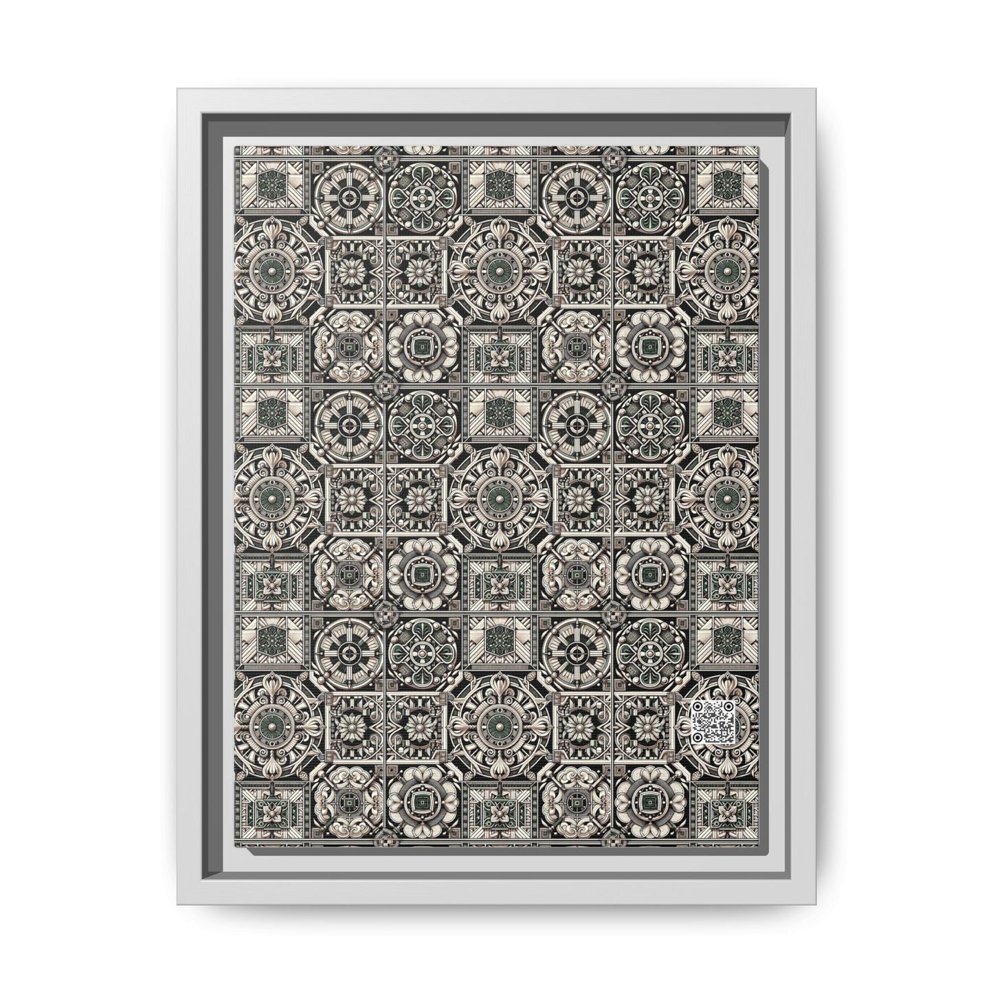 Cyber Garden Party Tech Garden Extravaganza Matte Canvas, Framed (multi-Color) - 8404 Design-45 A