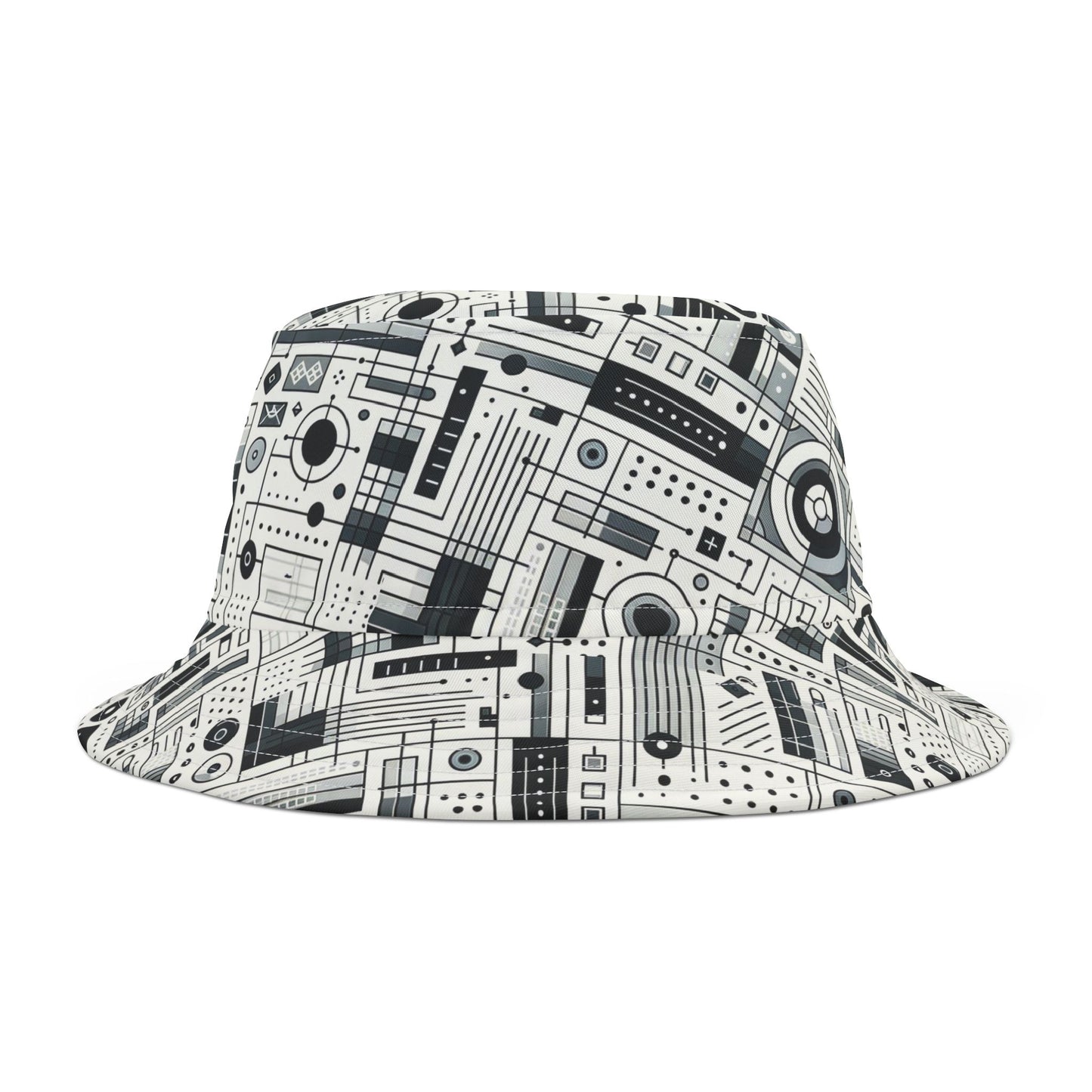 Digital Minimalism Minimalist Tech Bucket Hat - 8404 Design-53
