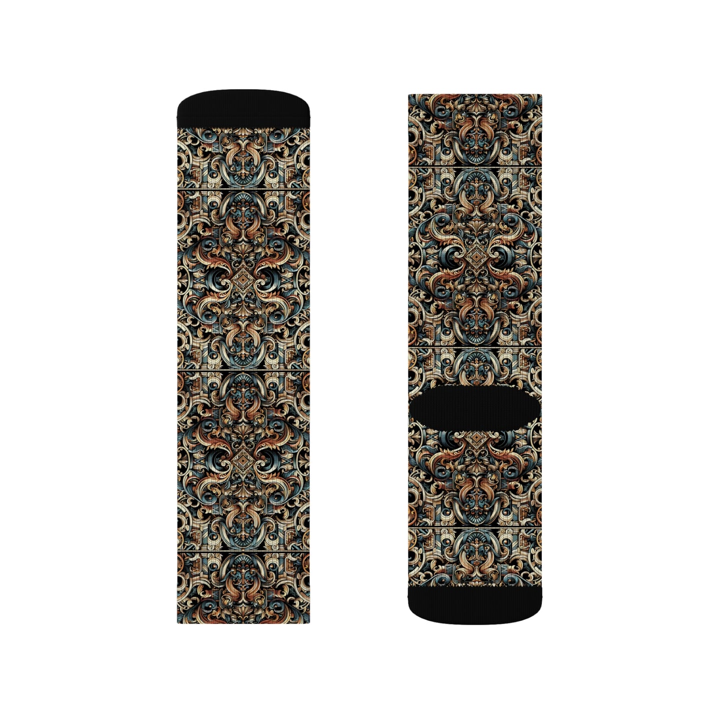 Urban Renaissance Historical Fusion With Street Edge Sublimation Socks - 8404 Design-59