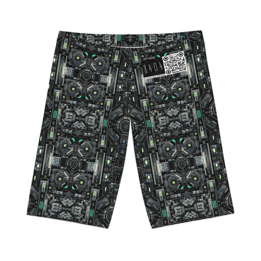 Tech Noir Tech-Forward Minimalism Women's Bike Shorts - 8404 Design-52