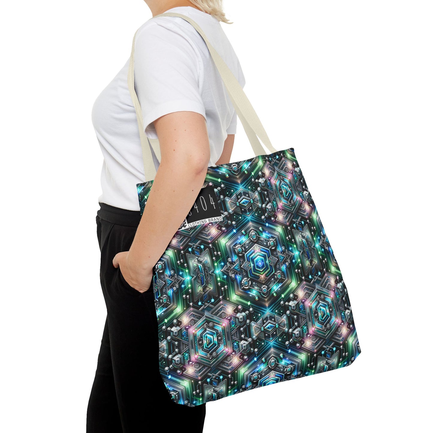 Tech-Infused Futurism Futuristic Tech Tote Bag - 8404 Design-63