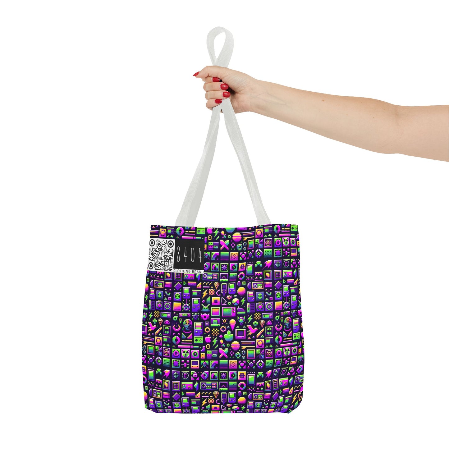 Digital Nostalgia Remix Modern Vintage Fusion Tote Bag - 8404 Design-49