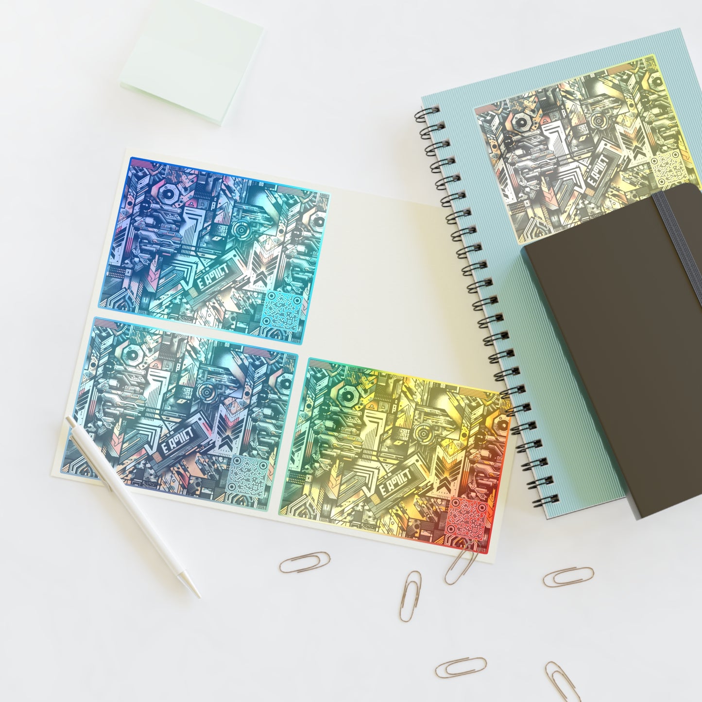 Digital Punk Futuristic Grunge Sticker Sheets - 8404 Design-49