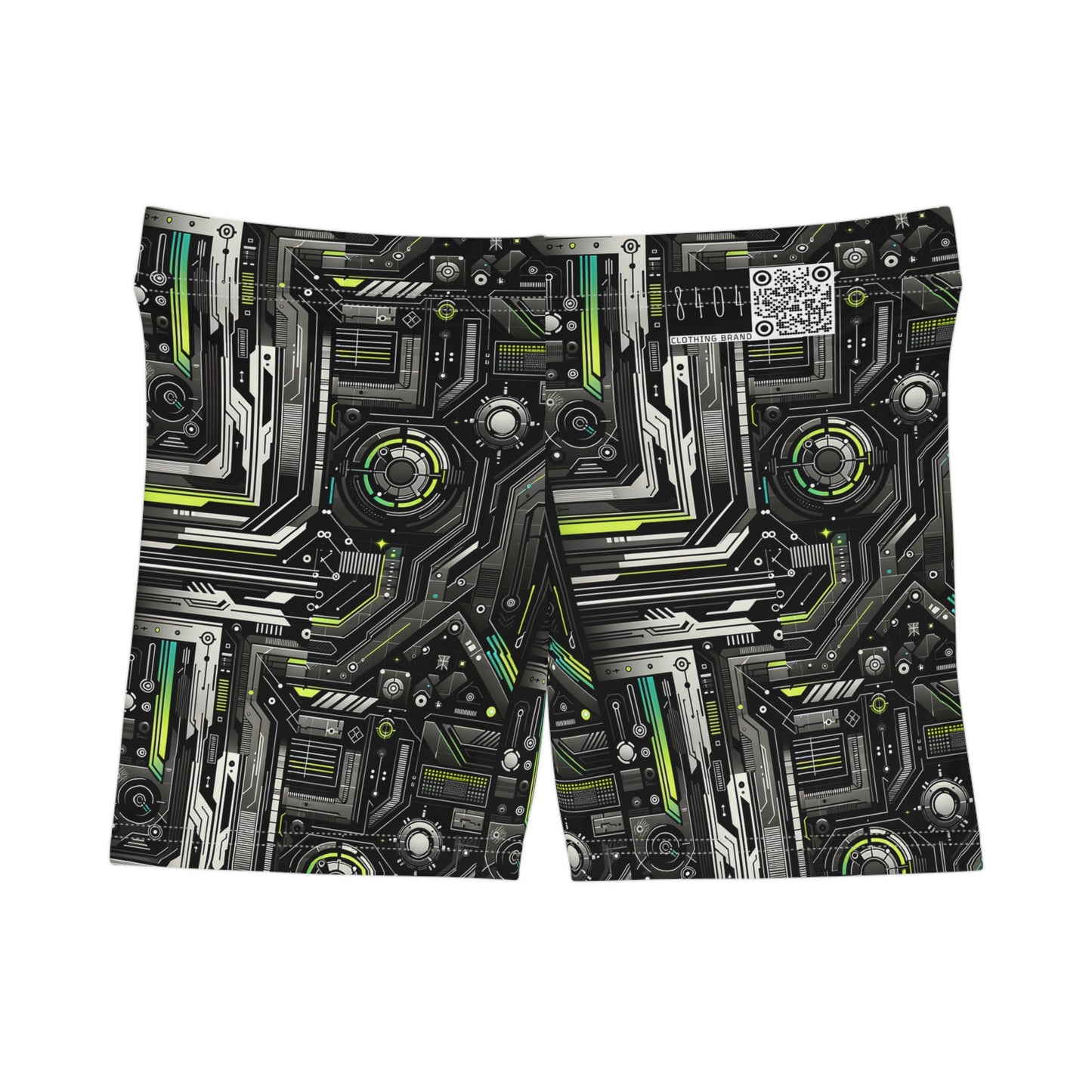 Tech Noir Tech-Forward Minimalism Women's Shorts - 8404 Design-60