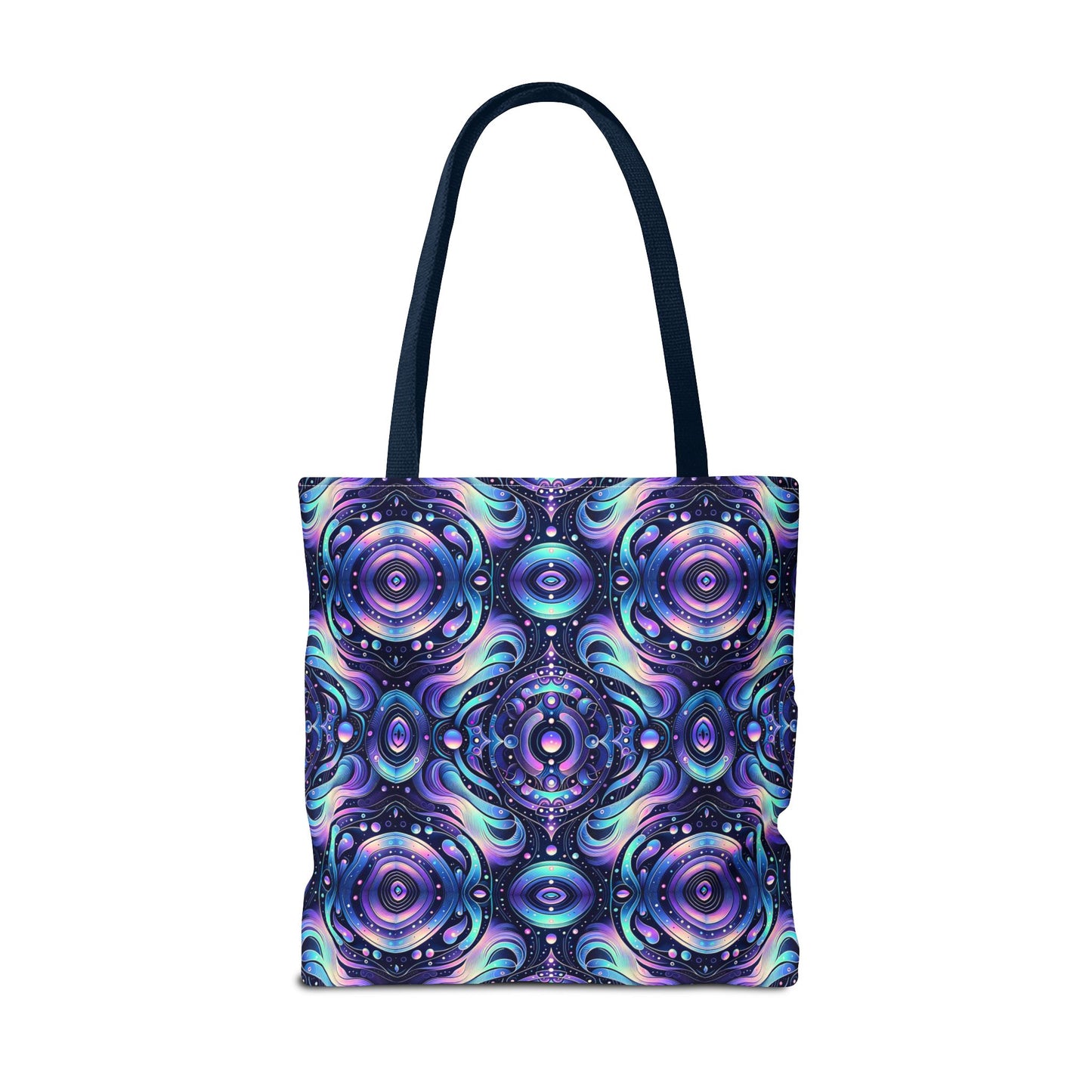 Iridescent Tech Fusion Tech-Forward Streetwear Tote Bag - 8404 Design-62