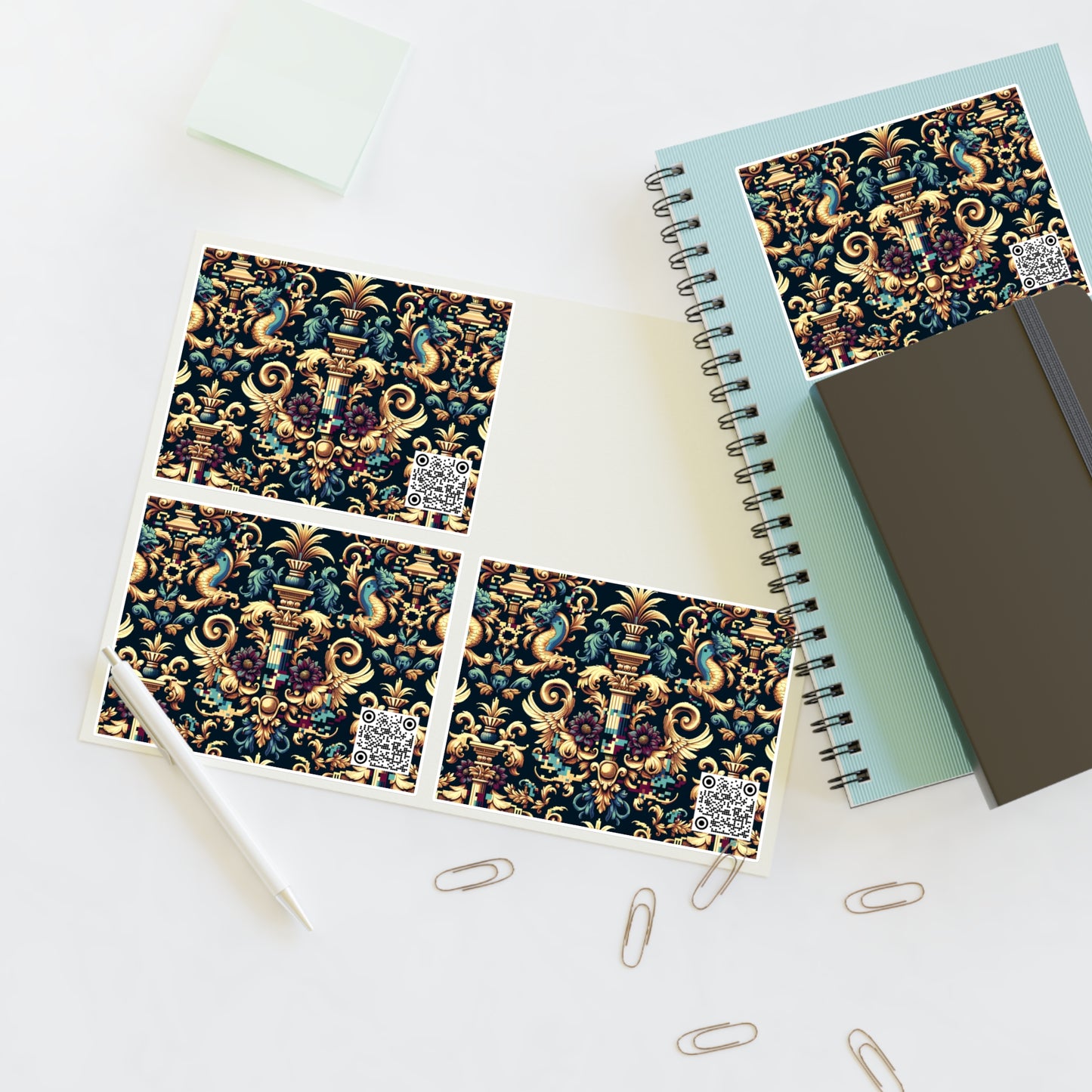 Digital Renaissance Modern Baroque Fusion Sticker Sheets - 8404 Design-57