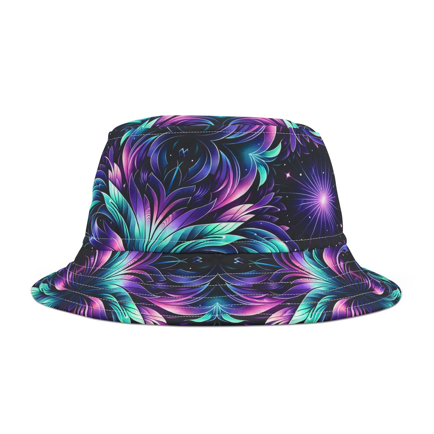 Iridescent Dream Futuristic Tech Bucket Hat - 8404 Design-60