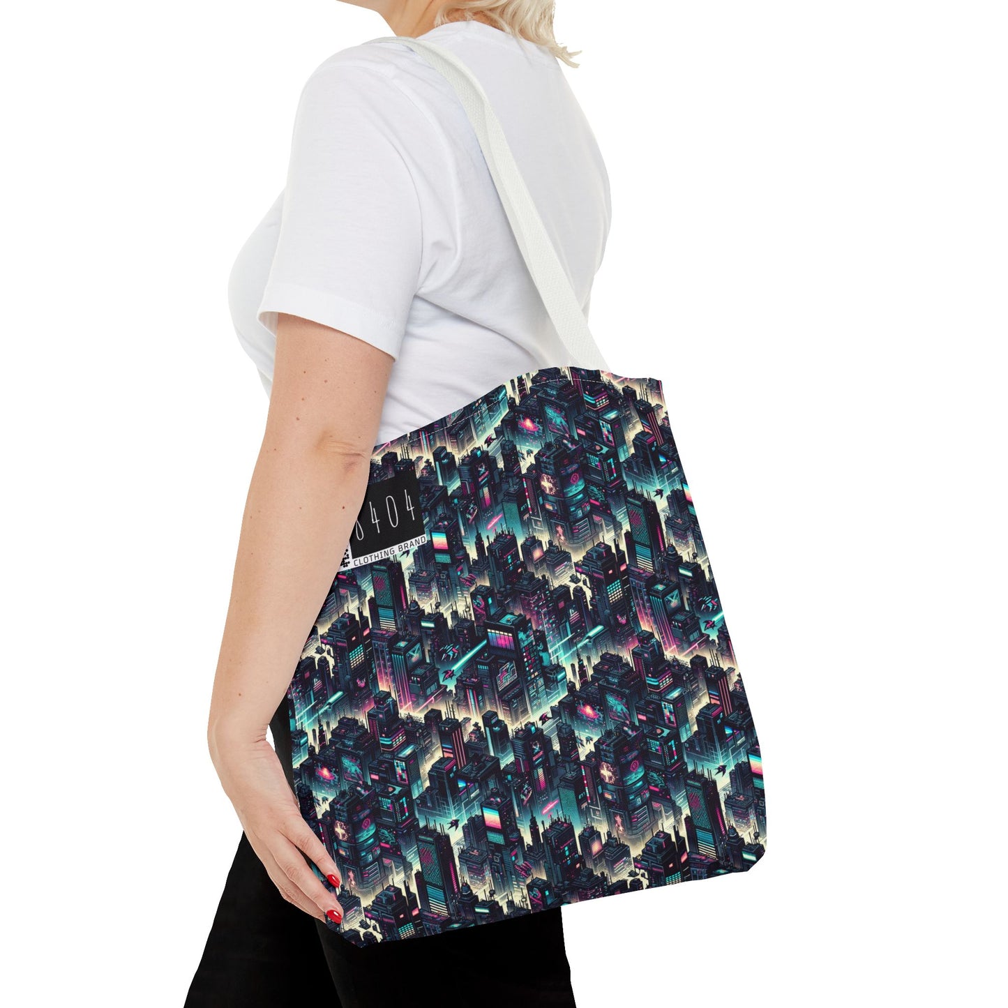 Digital Rebellion Tech-Inspired Streetwear Tote Bag - 8404 Design-51