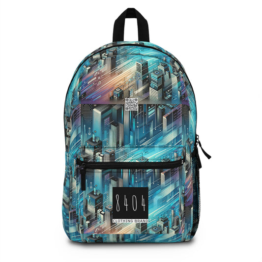 Digital Motion Futuristic Tech Backpack - 8404 Design-58