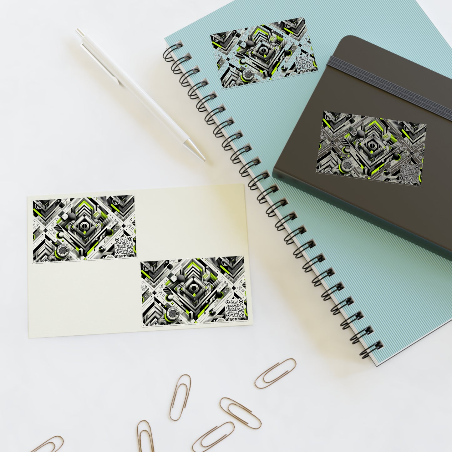 Elevated Sporty Tech Tech-Forward Streetwear Sticker Sheets - 8404 Design-70