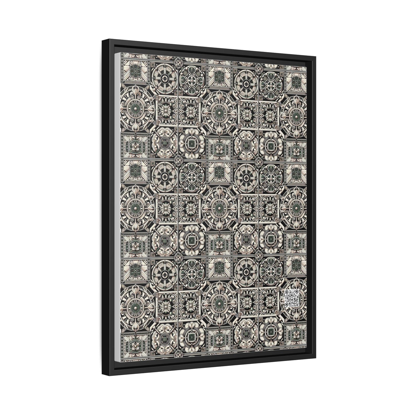 Cyber Garden Party Tech Garden Extravaganza Matte Canvas, Framed (multi-Color) - 8404 Design-45 A