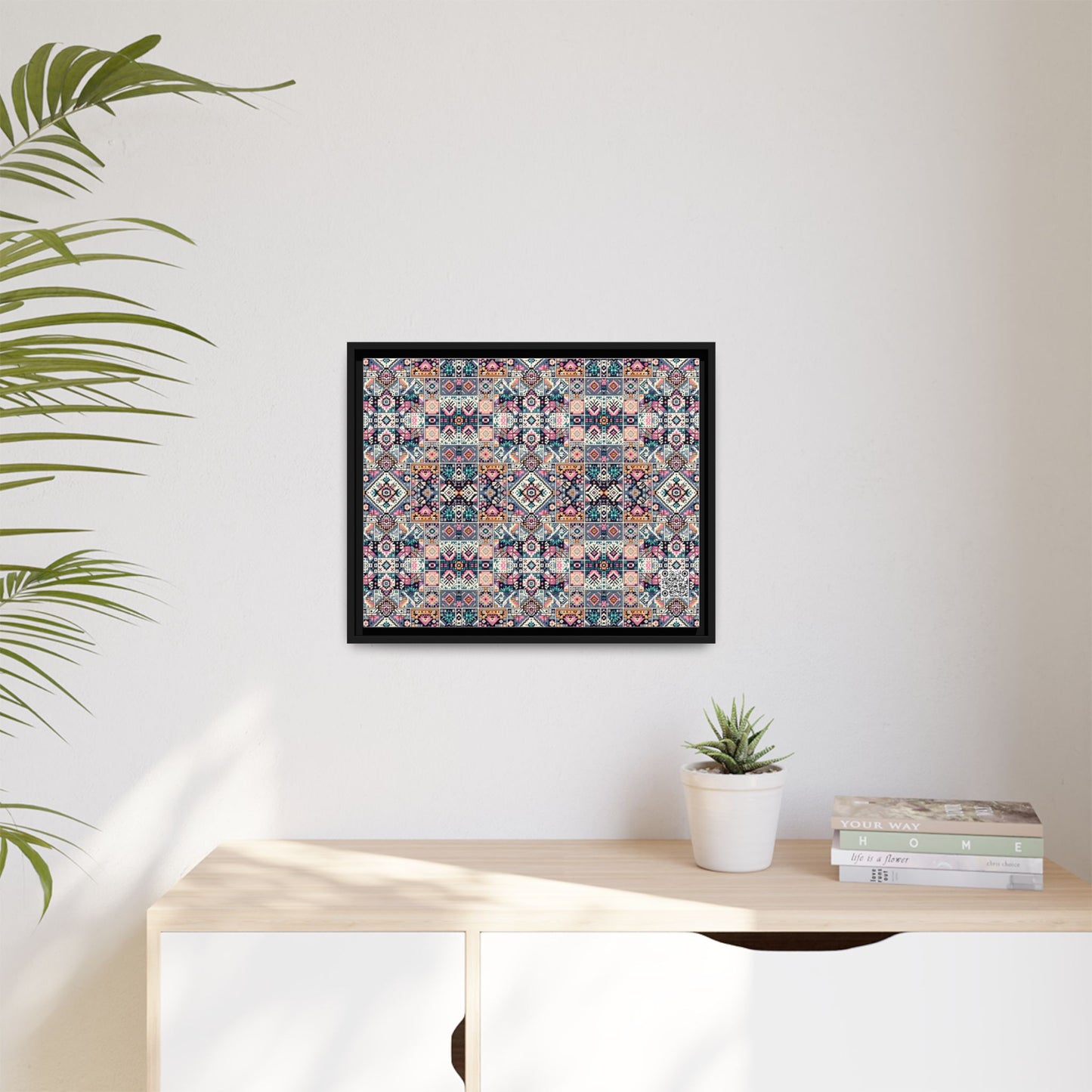 Matte Canvas, Framed (multi-Color) - 8404 Design-01
