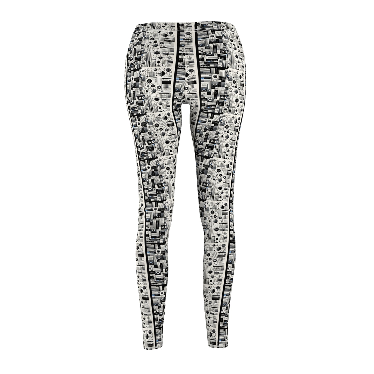 Digital Minimalism Minimalist Tech Women's Cut & Sew Casual Leggings - 8404 Design-66