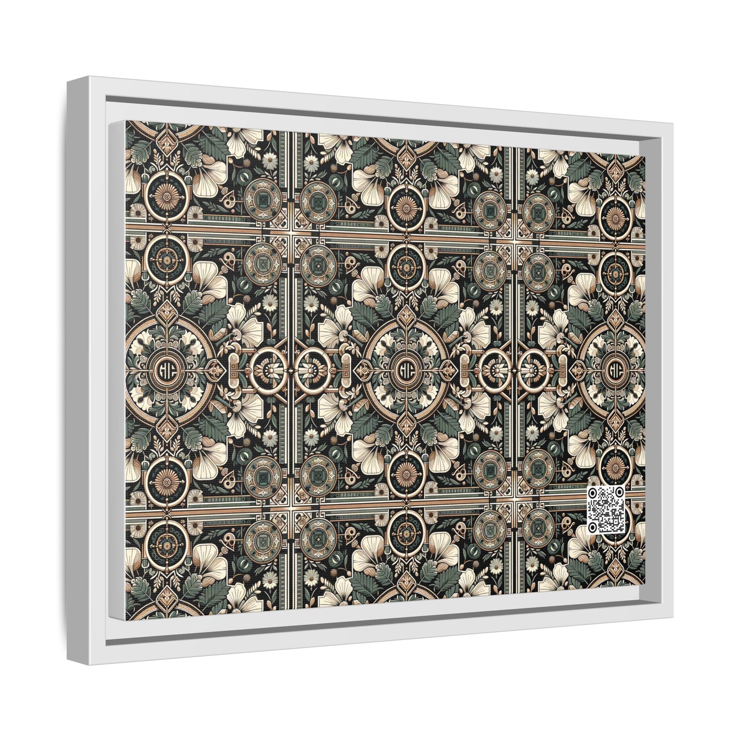 Cyber Garden Party Tech Garden Extravaganza Matte Canvas, Framed (multi-Color) - 8404 Design-66 A