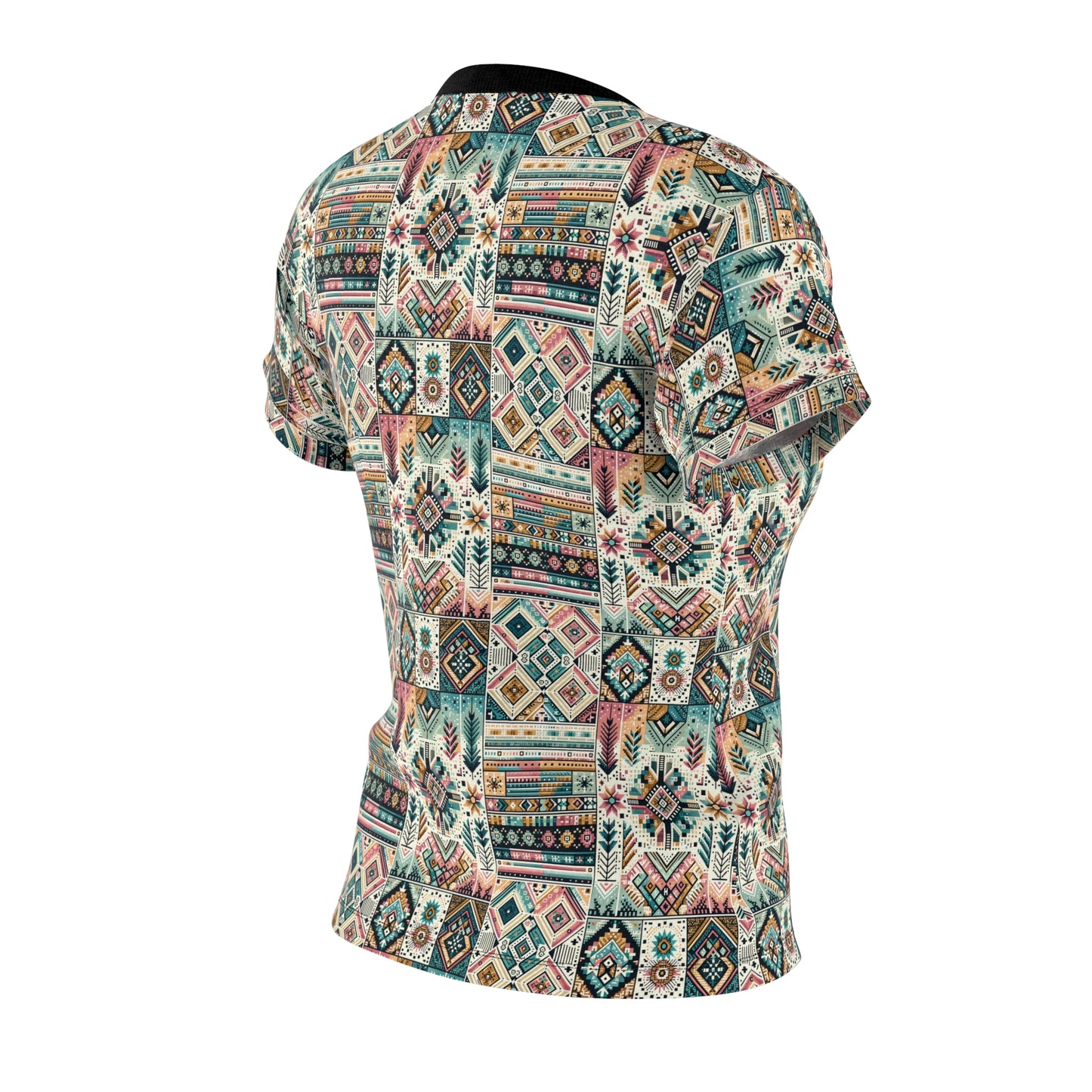 Digital Artisanal Fusion Digital Artisanal Women's Cut & Sew Tee - 8404 Design-49