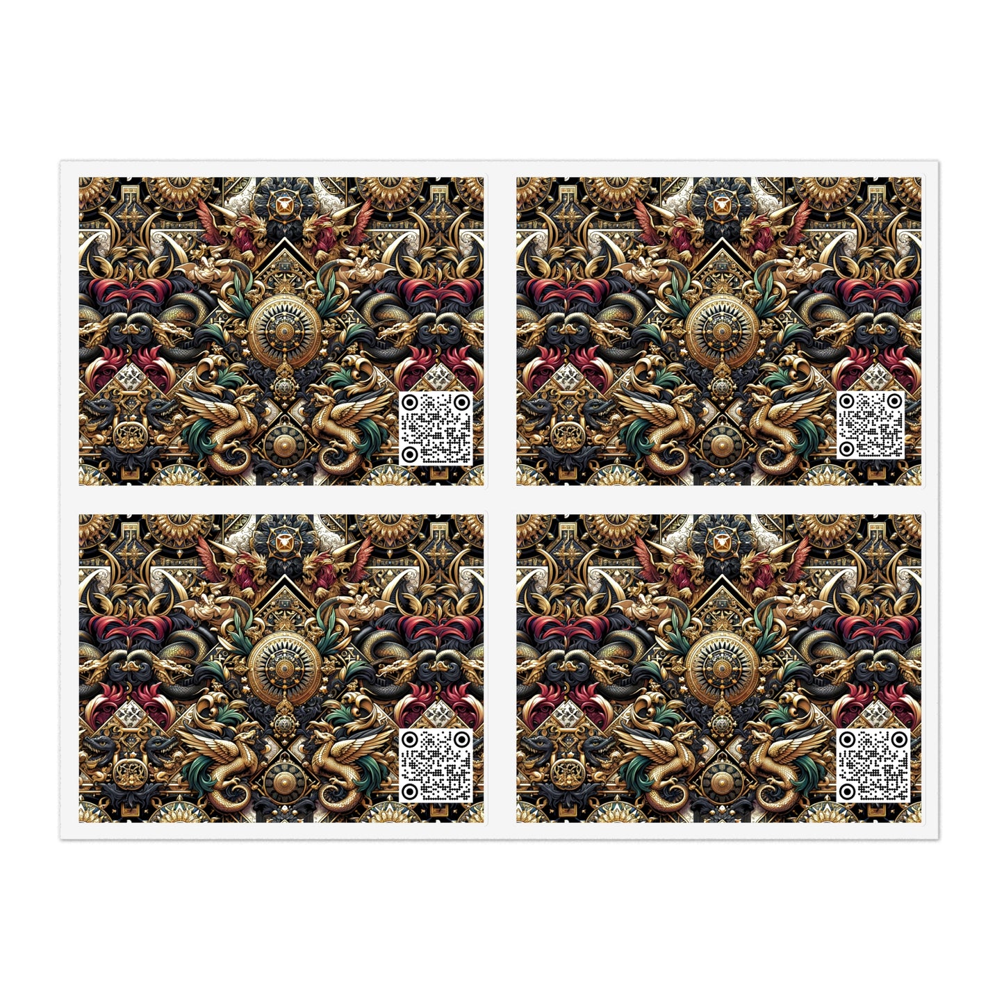 Digital Renaissance Luxurious Streetwear Inspired By Classical Art With a Modern Twist Sticker Sheets - 8404 Design-76