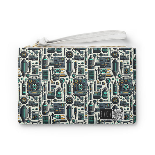 Tech Utility Fusion Modern Tech Streetwear Clutch Bag - 8404 Design-53