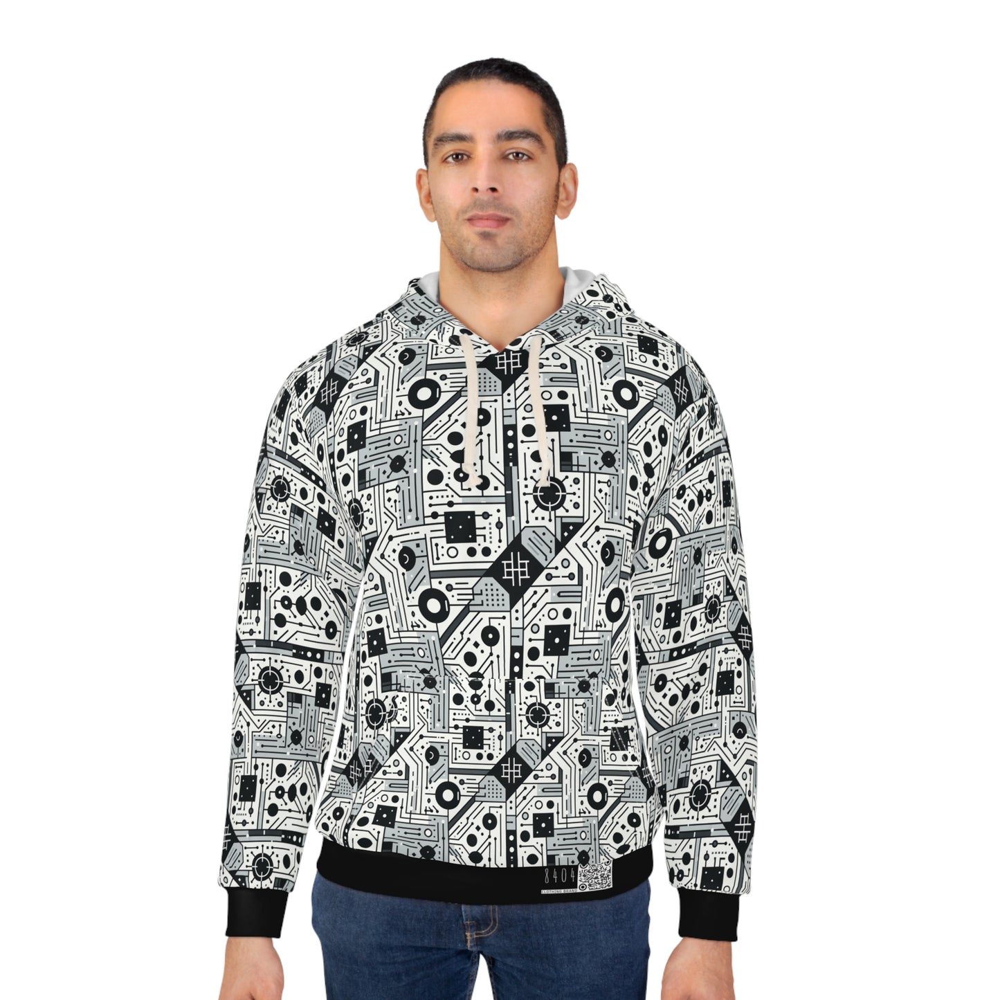 Digital Minimalism Minimalist Tech Pullover Hoodie - 8404 Design-48